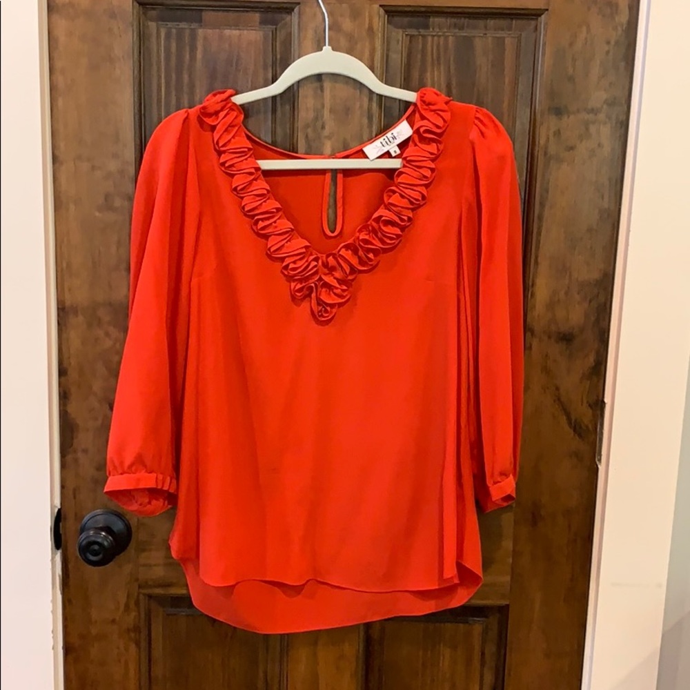 tibi silk top
